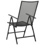 Sillas plegables de malla de acero 4 unidades gris antracita de vidaXL, Sillas de jardín - Ref: Foro24-310153, Precio: 202,29...