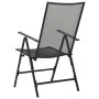 Sillas plegables de malla de acero 4 unidades gris antracita de vidaXL, Sillas de jardín - Ref: Foro24-310153, Precio: 164,18...