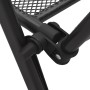 Sillas plegables de malla de acero 4 unidades gris antracita de vidaXL, Sillas de jardín - Ref: Foro24-310153, Precio: 202,29...
