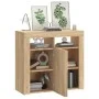 Sideboard with LED lights Sonoma oak 80x35x75 cm by vidaXL, Sideboards - Ref: Foro24-804331, Price: 71,87 €, Discount: %