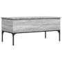 Mesa de centro madera ingeniería metal gris Sonoma 100x50x45cm en Mesas de centro | Comprar online en Foru.es