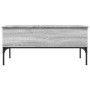 Mesa de centro madera ingeniería metal gris Sonoma 100x50x45cm en Mesas de centro | Comprar online en Foru.es