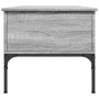 Mesa de centro madera ingeniería metal gris Sonoma 100x50x45cm en Mesas de centro | Comprar online en Foru.es