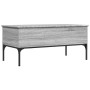 Mesa de centro madera ingeniería metal gris Sonoma 100x50x45cm en Mesas de centro | Comprar online en Foru.es