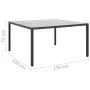 Juego de comedor de jardín 9 piezas acero de vidaXL, Conjuntos de jardín - Ref: Foro24-3073524, Precio: 512,81 €, Descuento: %