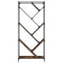 Estantería madera ingeniería y metal roble ahumado 79x30x180 cm en Librerías y estanterías | Comprar online en Foru.es