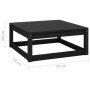 Taburete de jardín madera maciza de pino 70x70x30 cm de vidaXL, Conjuntos de jardín - Ref: Foro24-805674, Precio: 88,22 €, De...