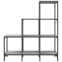 Estantería madera ingeniería y metal gris Sonoma 92x30x102 cm en Librerías y estanterías | Comprar online en Foru.es