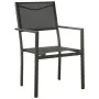 Juego de comedor para jardín 5 piezas acero de vidaXL, Conjuntos de jardín - Ref: Foro24-3073523, Precio: 274,05 €, Descuento: %