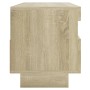 Mueble de TV con luces LED roble Sonoma 100x35x40 cm de vidaXL, Muebles TV - Ref: Foro24-804457, Precio: 75,03 €, Descuento: %