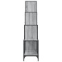 Estantería madera ingeniería y metal gris Sonoma 122x30x132 cm en Librerías y estanterías | Comprar online en Foru.es