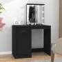 Tocador con LED madera contrachapada negro 90x50x132,5 cm de vidaXL, Tocadores para dormitorios - Ref: Foro24-816769, Precio:...