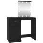 Tocador con LED madera contrachapada negro 90x50x132,5 cm de vidaXL, Tocadores para dormitorios - Ref: Foro24-816769, Precio:...