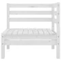 Garden corner sofas 2 pcs white solid pine wood by vidaXL, Garden sets - Ref: Foro24-806583, Price: 109,01 €, Discount: %