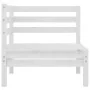 Garden corner sofas 2 pcs white solid pine wood by vidaXL, Garden sets - Ref: Foro24-806583, Price: 109,01 €, Discount: %