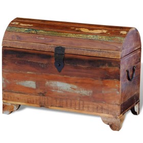 Cofre de almacenamiento de madera maciza reciclada de vidaXL, Baúles de almacenamiento - Ref: Foro24-241645, Precio: 151,83 €...