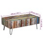 Mesa de centro madera maciza reciclada 100x50x38 cm de vidaXL, Mesas de centro - Ref: Foro24-243455, Precio: 227,63 €, Descue...