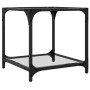 Mesa de centro superficie vidrio transparente acero 40x40x40 cm en Mesas de centro | Comprar online en Foru.es