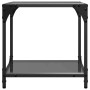 Mesa de centro superficie vidrio negra y acero 40x40x40 cm en Mesas de centro | Comprar online en Foru.es
