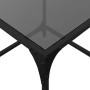 Mesa de centro superficie vidrio negro y acero 50x50x40 cm en Mesas de centro | Comprar online en Foru.es