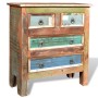 Mueble aparador de madera maciza reciclada con 4 cajones de vidaXL, Cajoneras - Ref: Foro24-241136, Precio: 284,71 €, Descuen...
