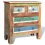 Mueble aparador de madera maciza reciclada con 4 cajones de vidaXL, Cajoneras - Ref: Foro24-241136, Precio: 281,87 €, Descuen...