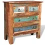 Mueble aparador de madera maciza reciclada con 4 cajones de vidaXL, Cajoneras - Ref: Foro24-241136, Precio: 281,87 €, Descuen...