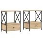 Mesitas noche 2 uds madera ingeniería roble Sonoma 50x41x65 cm de vidaXL, Mesitas de noche - Ref: Foro24-826086, Precio: 85,1...