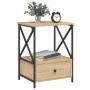 Mesitas noche 2 uds madera ingeniería roble Sonoma 50x41x65 cm de vidaXL, Mesitas de noche - Ref: Foro24-826086, Precio: 85,1...