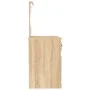 Tocador con LED madera contrachapada roble Sonoma 90x50x132,5cm de vidaXL, Tocadores para dormitorios - Ref: Foro24-816771, P...