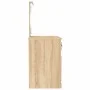 Tocador con LED madera contrachapada roble Sonoma 90x50x132,5cm de vidaXL, Tocadores para dormitorios - Ref: Foro24-816771, P...
