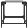 Mesa de centro superficie de vidrio acero negra 78,5x40x40 cm en Mesas de centro | Comprar online en Foru.es