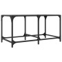 Mesa de centro superficie de vidrio acero negra 78,5x40x40 cm en Mesas de centro | Comprar online en Foru.es
