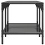 Mesa de centro superficie de vidrio acero negra 78,5x40x40 cm en Mesas de centro | Comprar online en Foru.es