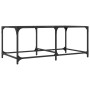 Mesa de centro superficie de vidrio acero 98,5x50x40 cm en Mesas de centro | Comprar online en Foru.es