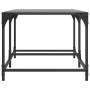 Mesa de centro superficie de vidrio acero negra 98,5x50x40 cm en Mesas de centro | Comprar online en Foru.es