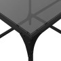 Mesa de centro superficie de vidrio acero negra 98,5x50x40 cm en Mesas de centro | Comprar online en Foru.es