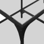 Mesa de centro superficie de vidrio acero 98,5x50x40 cm en Mesas de centro | Comprar online en Foru.es