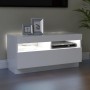 Mueble para TV con luces LED blanco 80x35x40 cm de vidaXL, Muebles TV - Ref: Foro24-804445, Precio: 75,53 €, Descuento: %