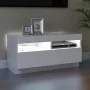 Mueble para TV con luces LED blanco 80x35x40 cm de vidaXL, Muebles TV - Ref: Foro24-804445, Precio: 75,53 €, Descuento: %