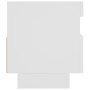 Mueble para TV con luces LED blanco 80x35x40 cm de vidaXL, Muebles TV - Ref: Foro24-804445, Precio: 75,53 €, Descuento: %