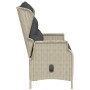 Banco de jardín 2 plazas con cojines ratán sintético gris claro de vidaXL, Bancos de jardín - Ref: Foro24-362682, Precio: 186...