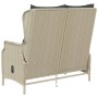 Banco de jardín 2 plazas con cojines ratán sintético gris claro de vidaXL, Bancos de jardín - Ref: Foro24-362682, Precio: 186...