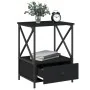 Mesitas de noche 2 uds madera de ingeniería negro 50x41x65 cm de vidaXL, Mesitas de noche - Ref: Foro24-826084, Precio: 87,80...