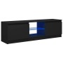 Mueble para TV con luces LED negro 120x30x35,5 cm de vidaXL, Muebles TV - Ref: Foro24-804284, Precio: 64,30 €, Descuento: %