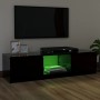 Mueble para TV con luces LED negro 120x30x35,5 cm de vidaXL, Muebles TV - Ref: Foro24-804284, Precio: 64,30 €, Descuento: %