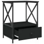 Mesitas de noche 2 uds madera de ingeniería negro 50x41x65 cm de vidaXL, Mesitas de noche - Ref: Foro24-826084, Precio: 87,80...