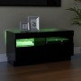 Mueble de TV con luces LED negro 80x35x40 cm de vidaXL, Muebles TV - Ref: Foro24-804446, Precio: 60,69 €, Descuento: %