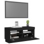 Mueble de TV con luces LED negro 80x35x40 cm de vidaXL, Muebles TV - Ref: Foro24-804446, Precio: 60,69 €, Descuento: %