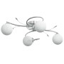 Lámpara de techo pantallas cristal redonda 4 bombillas LED G9 de vidaXL, Apliques de techo - Ref: Foro24-337908, Precio: 83,4...